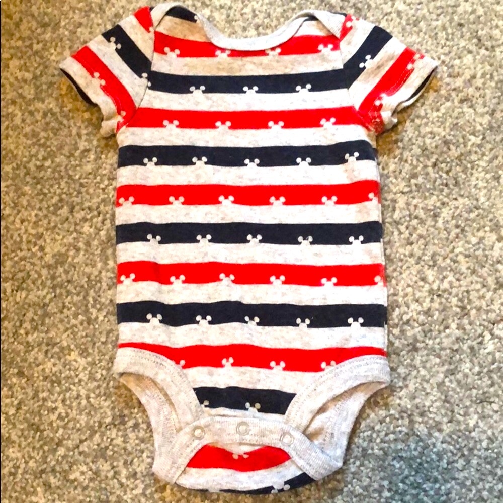 DISNEY Mickey Mouse Baby Boy 0-3Months Onesie NWOT